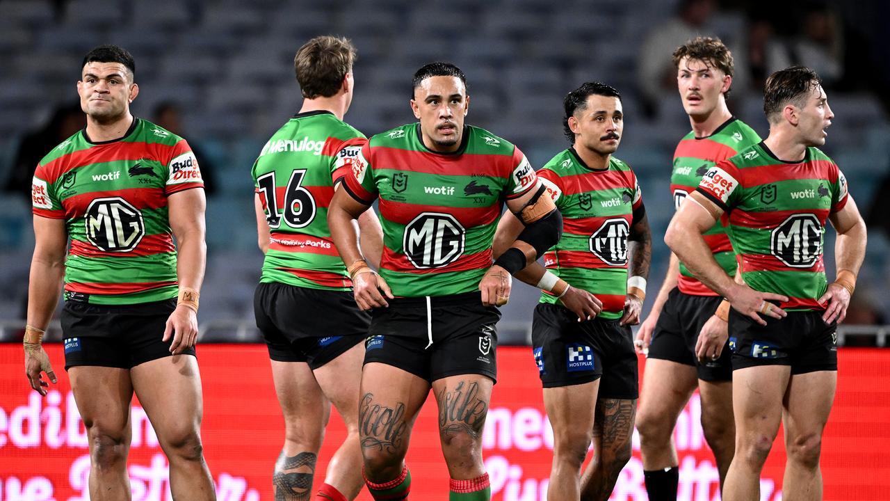 Disappointed Souths players.