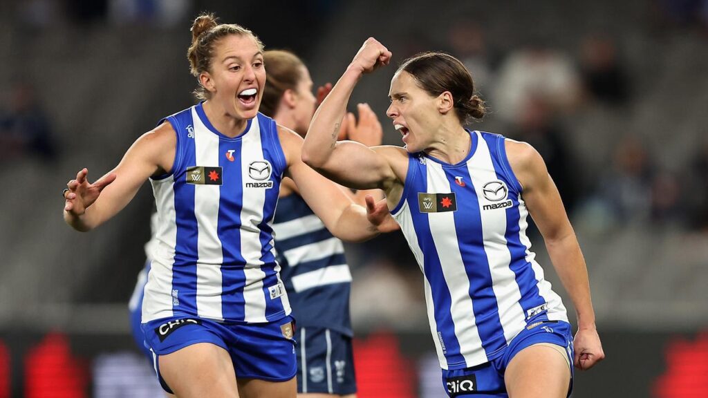 Jasmine Garner was outstanding as the Kangaroos kicked off their AFLW premiership defence in style.
