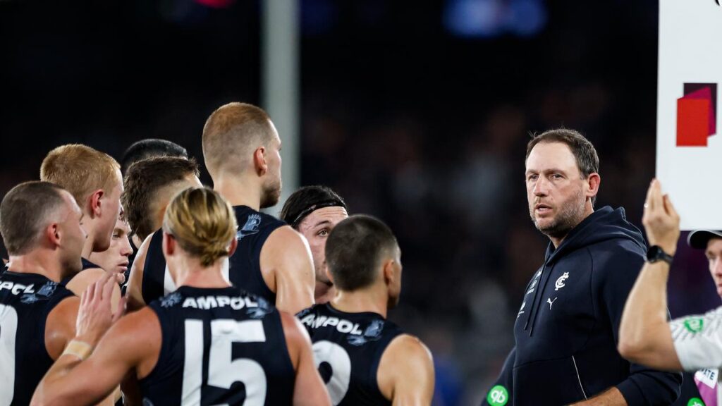 Josh Fraser (right) wowed the Blues coaching panel with his presentation as well as his results.
