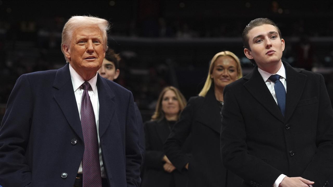 President Donald Trump and Barron Trump