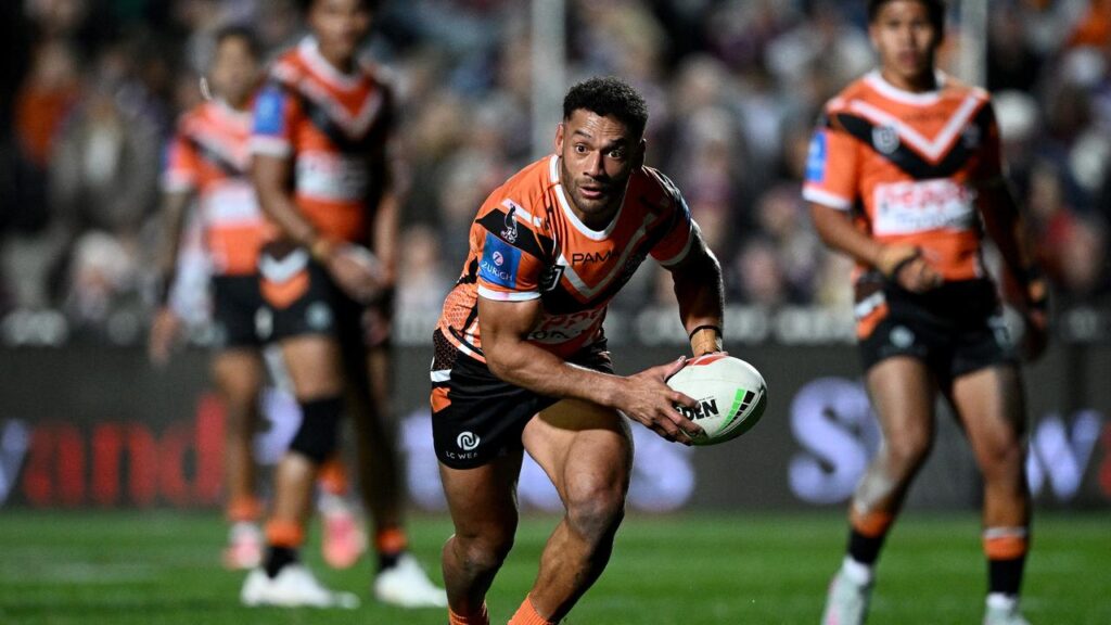 Api Koroisau will play his 250th NRL game when he runs out with the Wests Tigers on Sunday.
