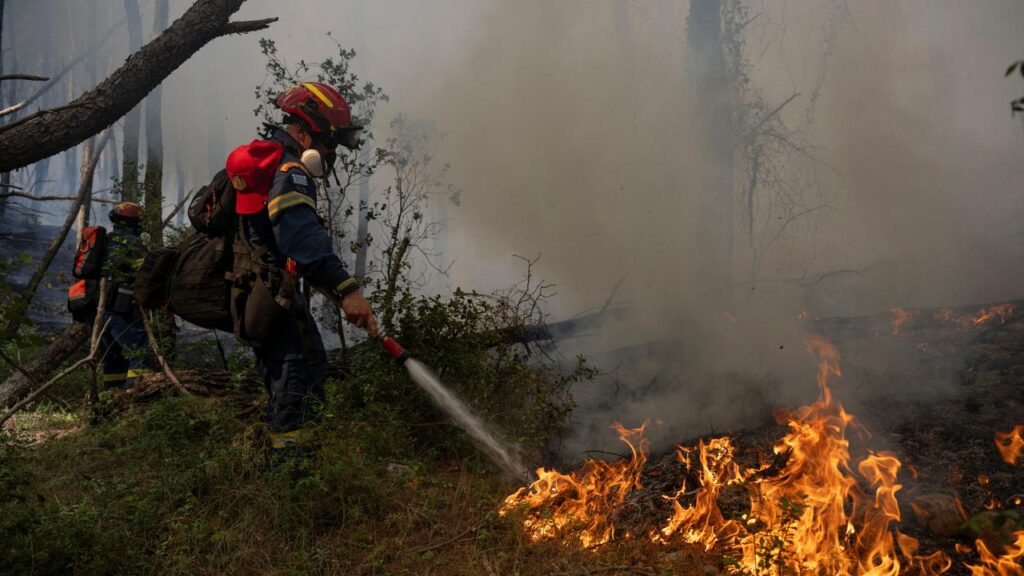 Greek authorities issued emergency alerts for several areas, including near Athens.
