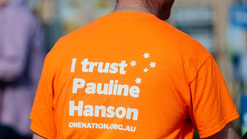 Polling shows One Nation has overtaken the government in popularity.

