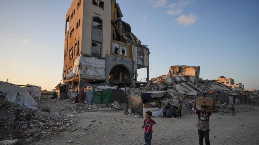 Local authorities say at least 1283 people have been killed in the Gaza Strip since October.
