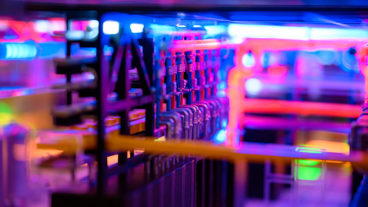 A miniature model of a data centre