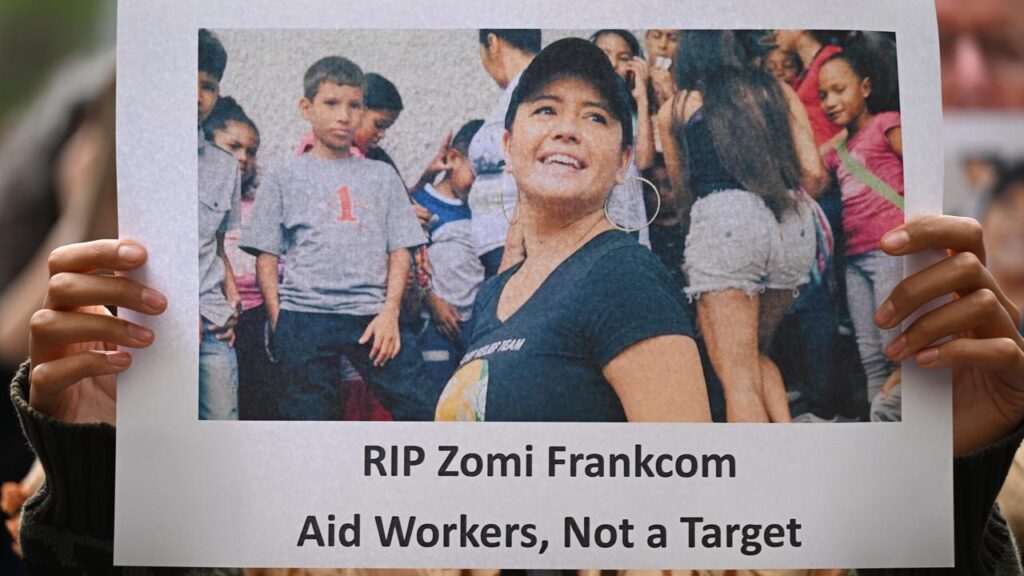 Zomi Frankcom was among a group of aid workers killed by an Israeli air strike in Gaza in 2024.
