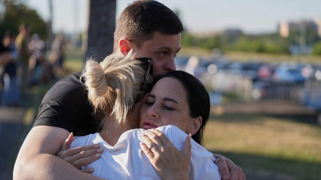 Local officials say fatal Russian drone strikes on a shopping centre have injured 22 children.
