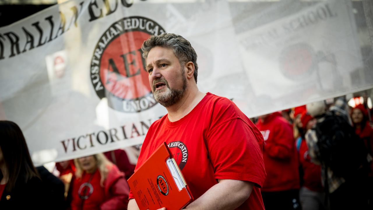 Australian Education Union Victoria president Justin Mullaly