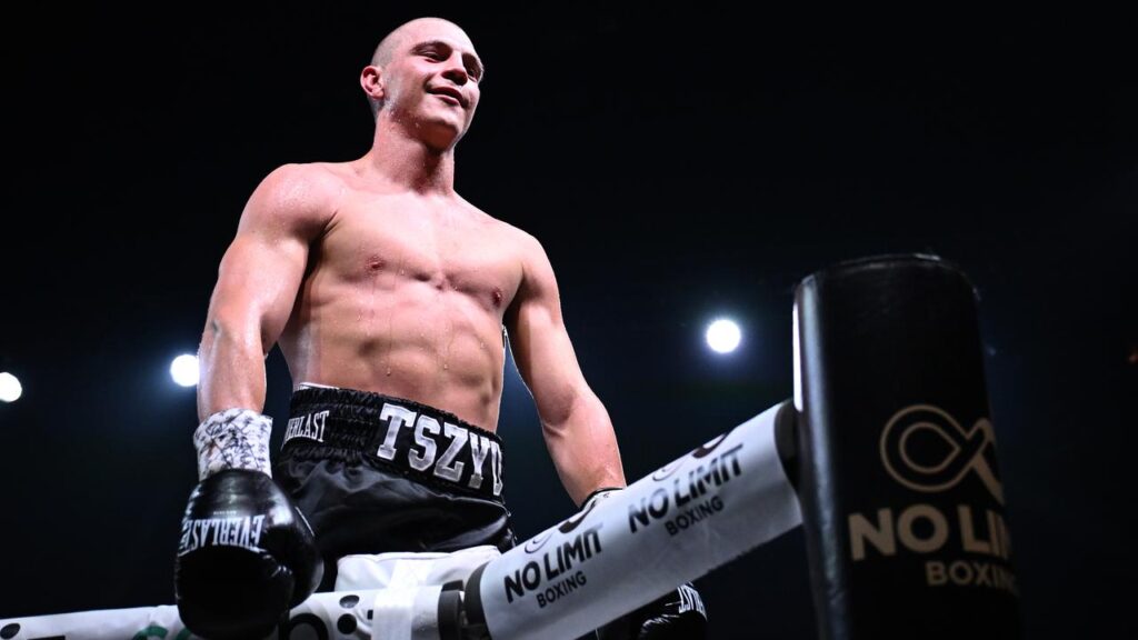 Nikita Tszyu has shown plenty of emotion at the weigh-in for his next fight.
