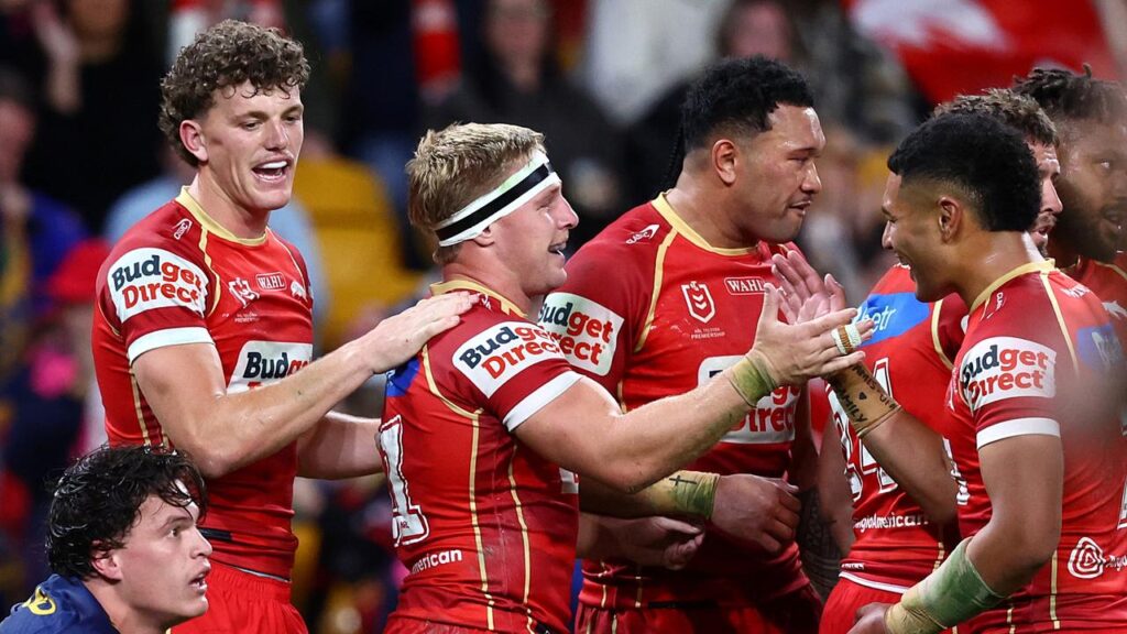 The Dolphins have further boosted their top-four chances in the NRL with a win over Parramatta.

