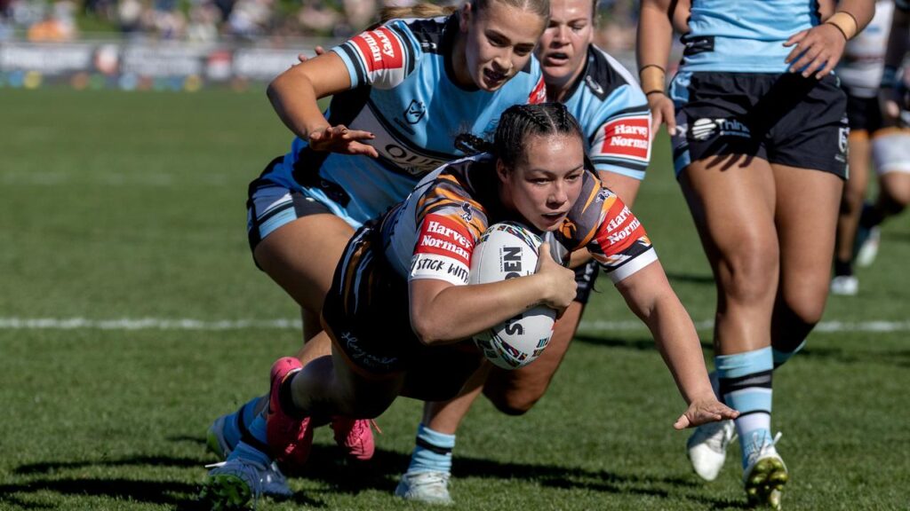 Raecene McGregor was outstanding for the Wests Tigers in their 12-point victory against Cronulla. 
