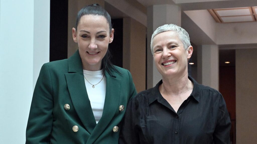 Brina Hinton (left) will speak to politicians in Canberra about her experiences with homelessness.
