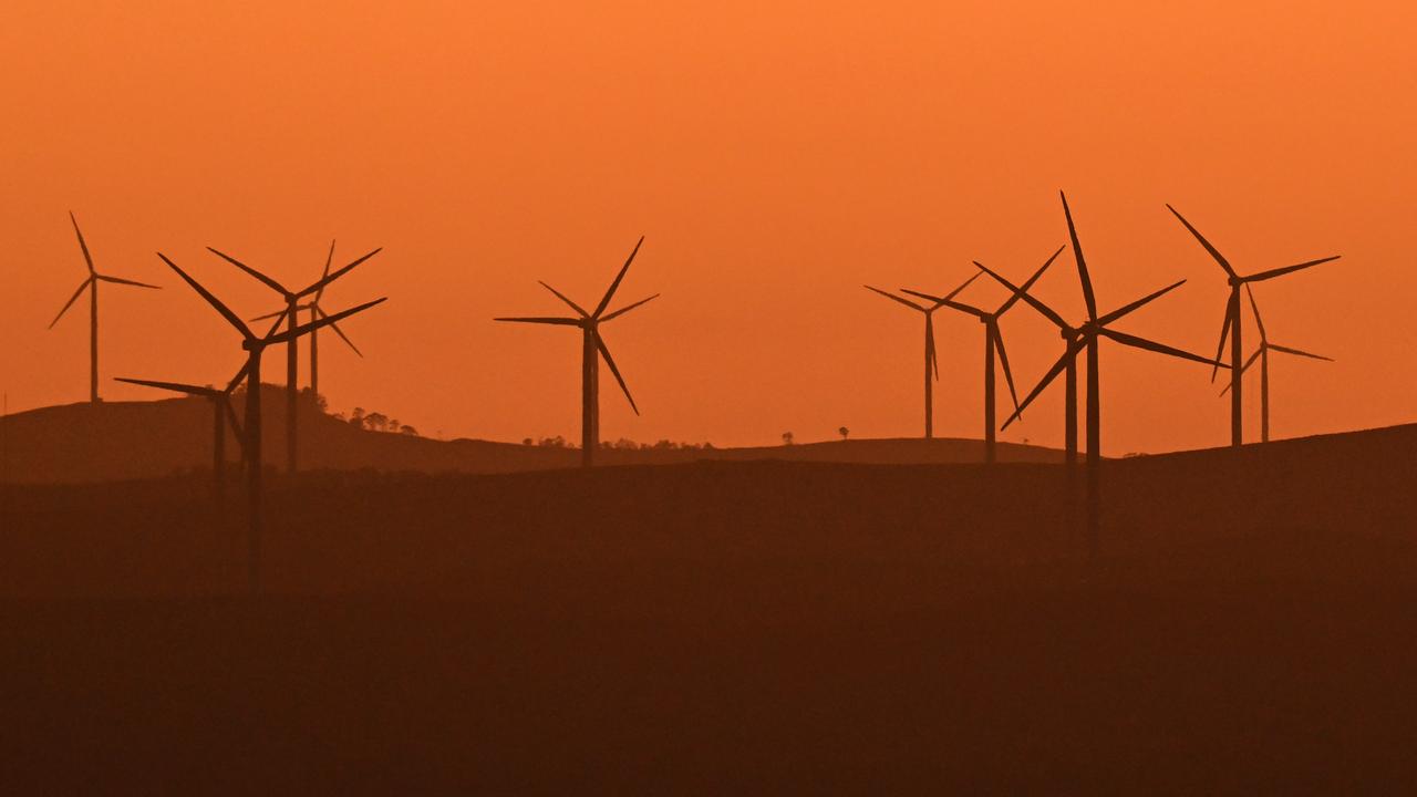 Power-generating wind turbines (file image)