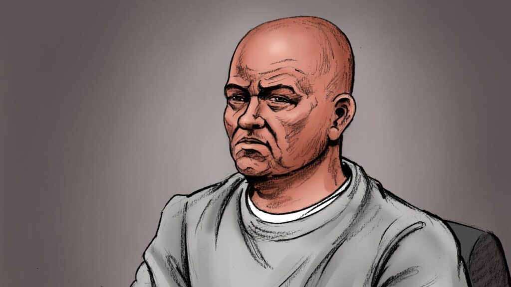 Ralph Carr was unrecognisable when appearing in court for his pre-sentence hearing.
