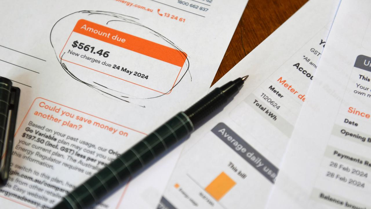 A residential energy bill