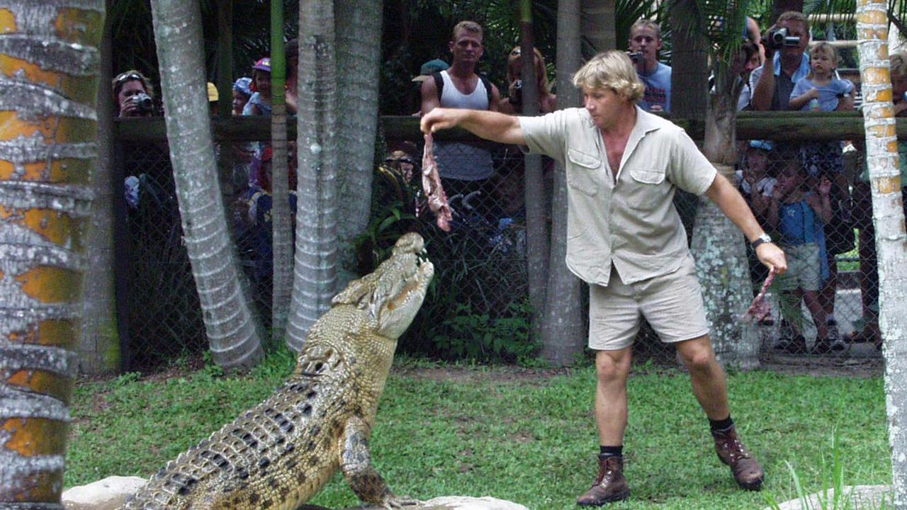 Steve Irwin at Australia Zoo.