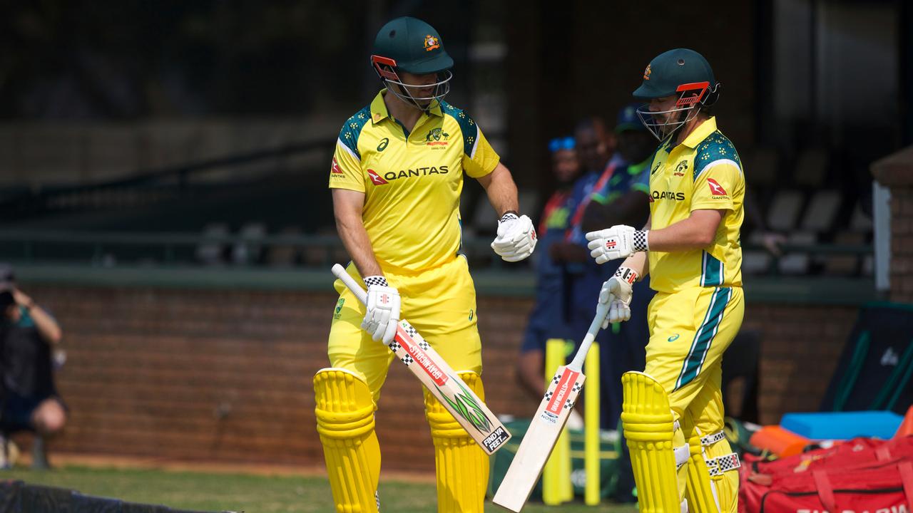 (L-R) Mitch Marsh and Travis Head.