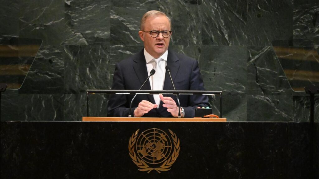 Anthony Albanese will lobby for Australia to take up a seat on the United Nations Security Council.
