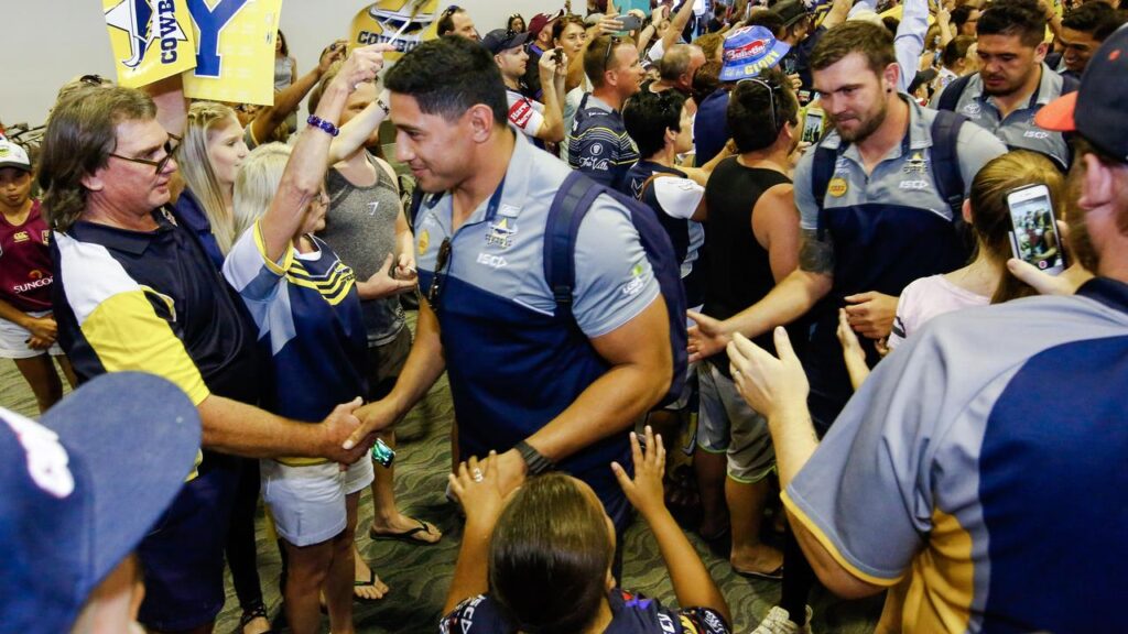 Jason Taumalolo (centre) was key to the 2017 finals run by North Queensland that lit up Townsville.
