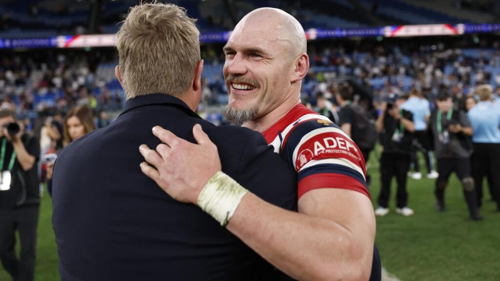 Angus Crichton has reflected on a character-building time at the Roosters ahead of the grand final.
