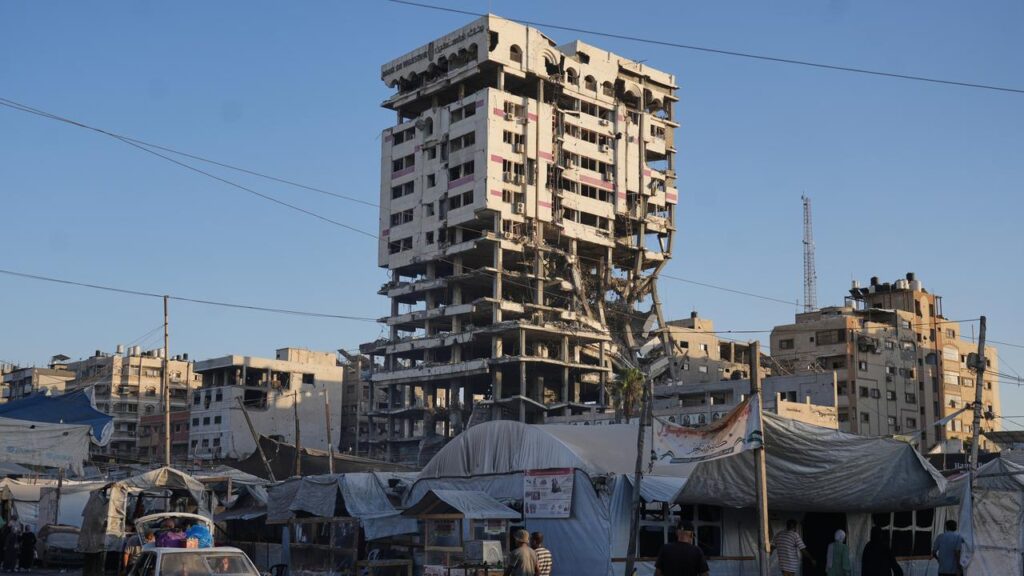 The cost of a total Gaza Strip reconstruction would cost $US71 billion, the Board of Peace says.
