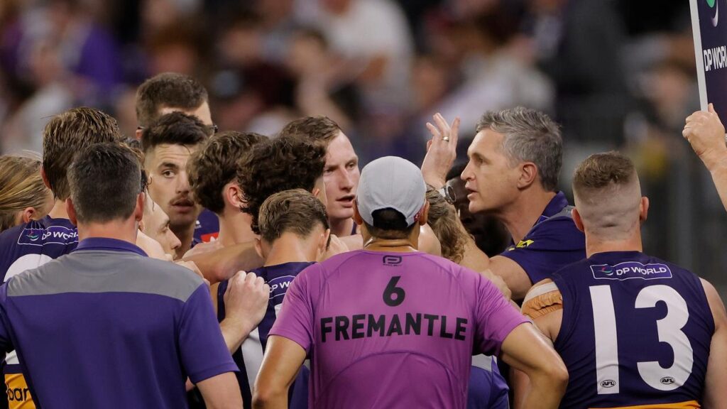 Fremantle are hailing the presence and calm of Justin Longmuir as they head into an AFL grand final.
