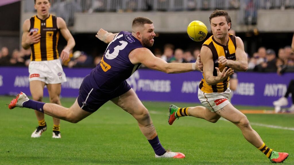 Some magic moves from Nick Watson helped Hawthorn stun Fremantle in the qualifying final in Perth.
