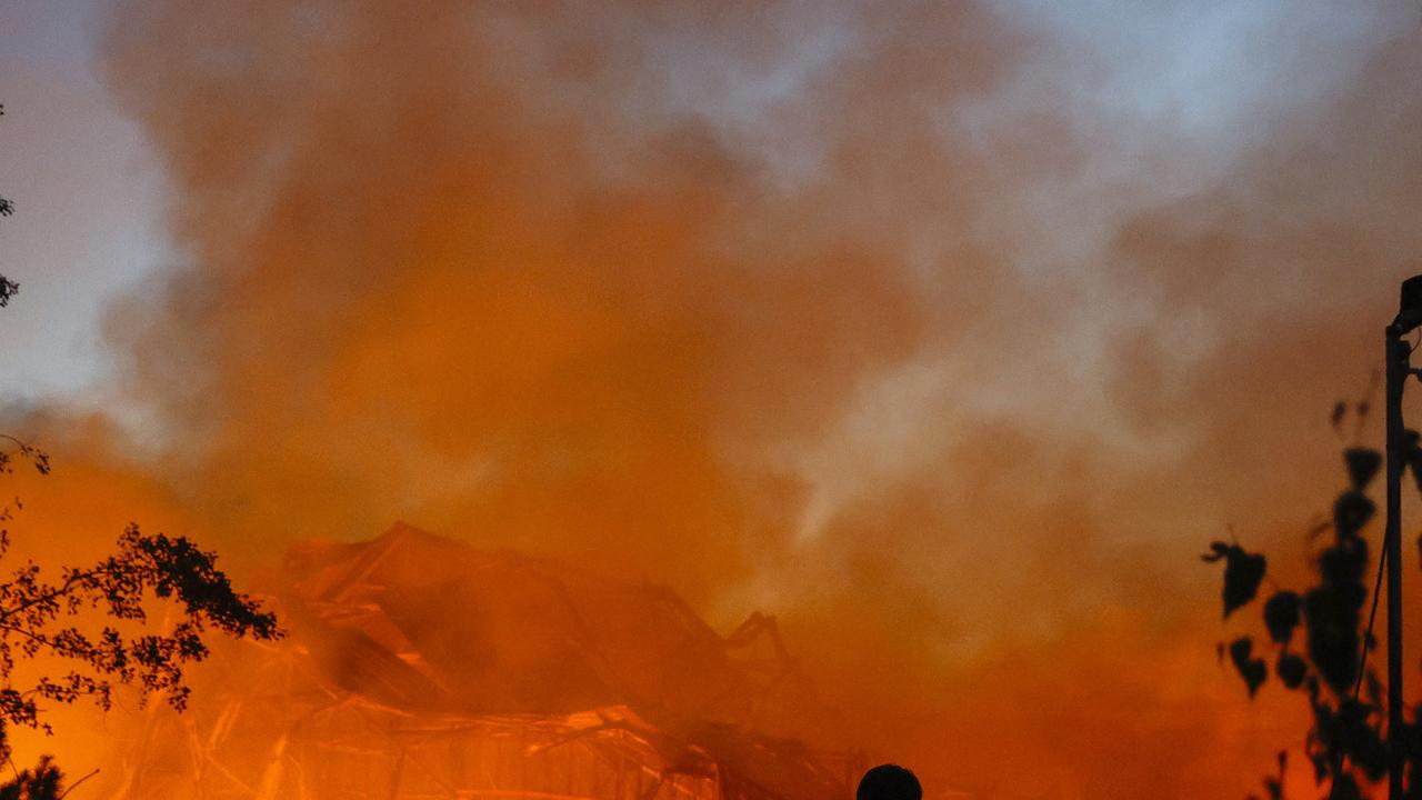 Russian strike in Kyiv