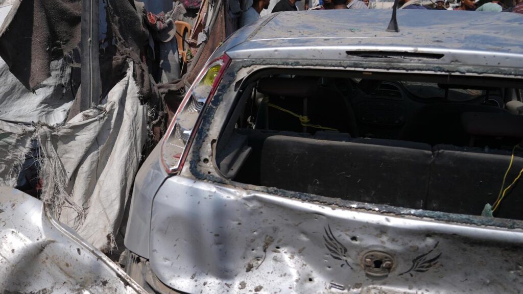 The Israeli military said it targeted two members of Hamas’ military wing.
