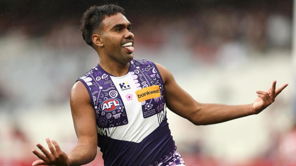 Isaiah Dudley is loving his time in the AFL and is hoping to win a flag with Fremantle on Saturday.
