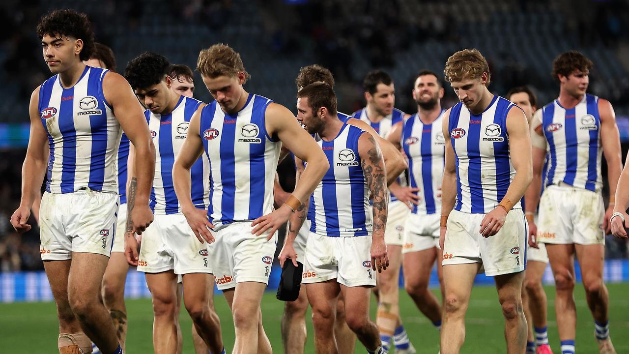 North Melbourne players