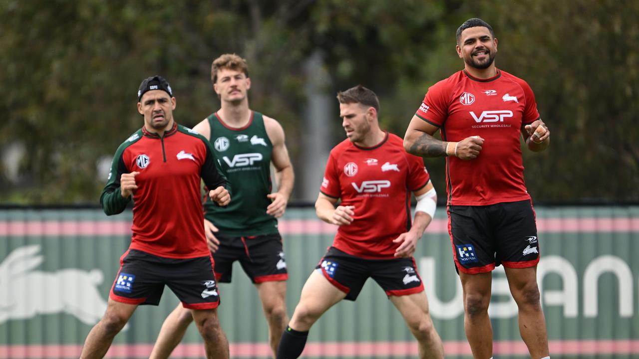 Souths players training.