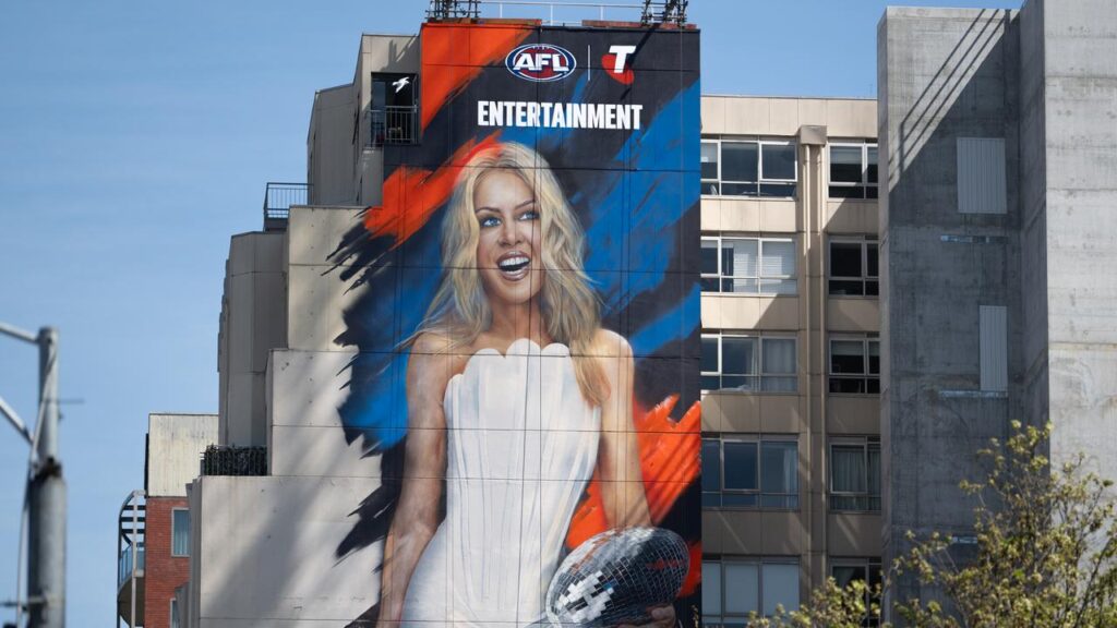 Pop princess Kylie Minogue will be the headline entertainment act on AFL grand final day.
