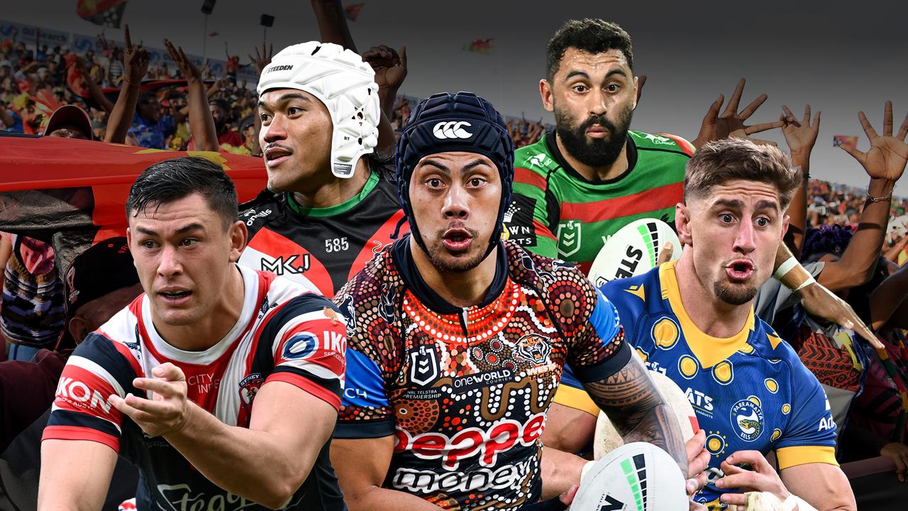 Joseph Manu, Brian To'o, Jarome Luai, Alex Johnston and Zac Lomax.