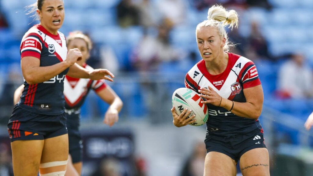 The Sydney Roosters’ Jasmin Strange will represent England at the Rugby League World Cup.
