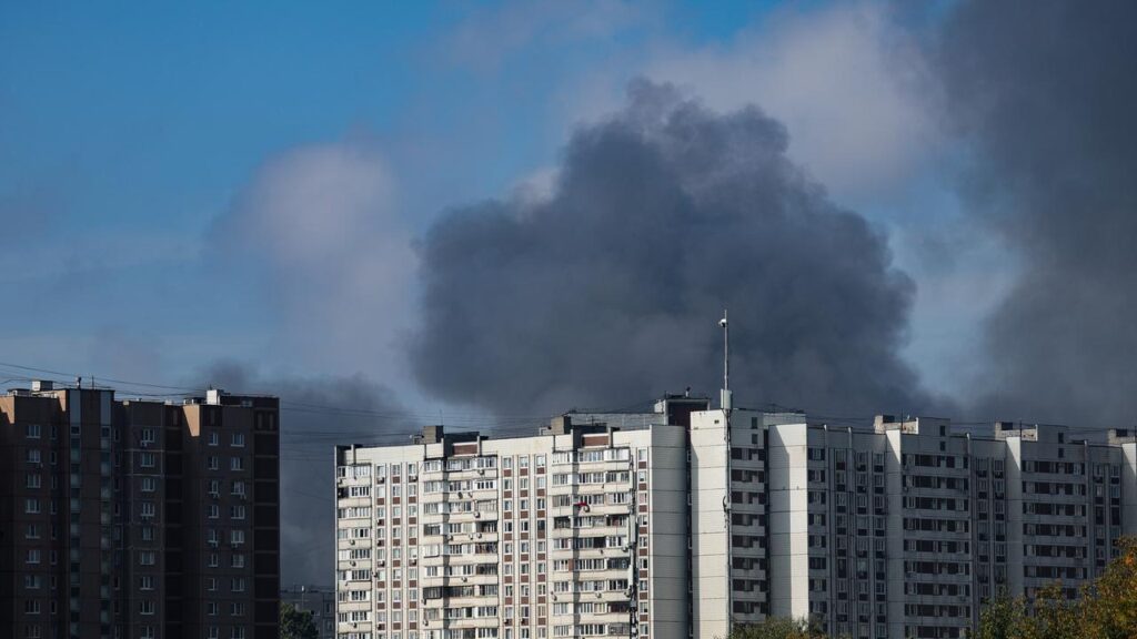 Moscow mayor Sergei Sobyanin says hundred of Ukrainian drones were launched against the city.
