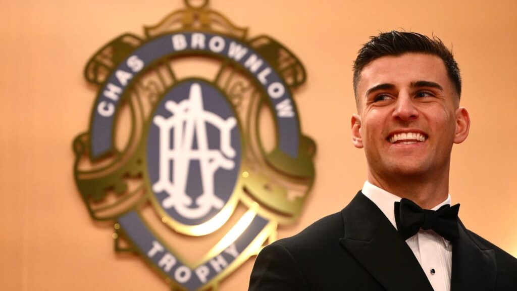 Collingwood champion Nick Daicos has won his first Brownlow Medal.
