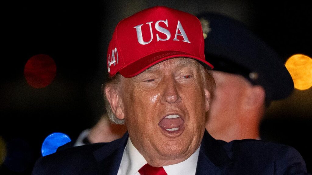 Donald Trump threatened “very serious tariffs” on the EU over its proposed membership for Canada.
