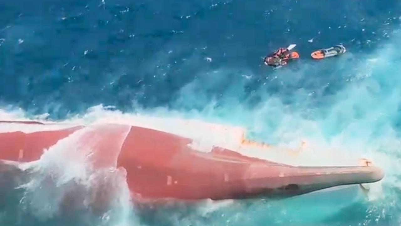 The bottom of passenger ferry Virgo Transport 8