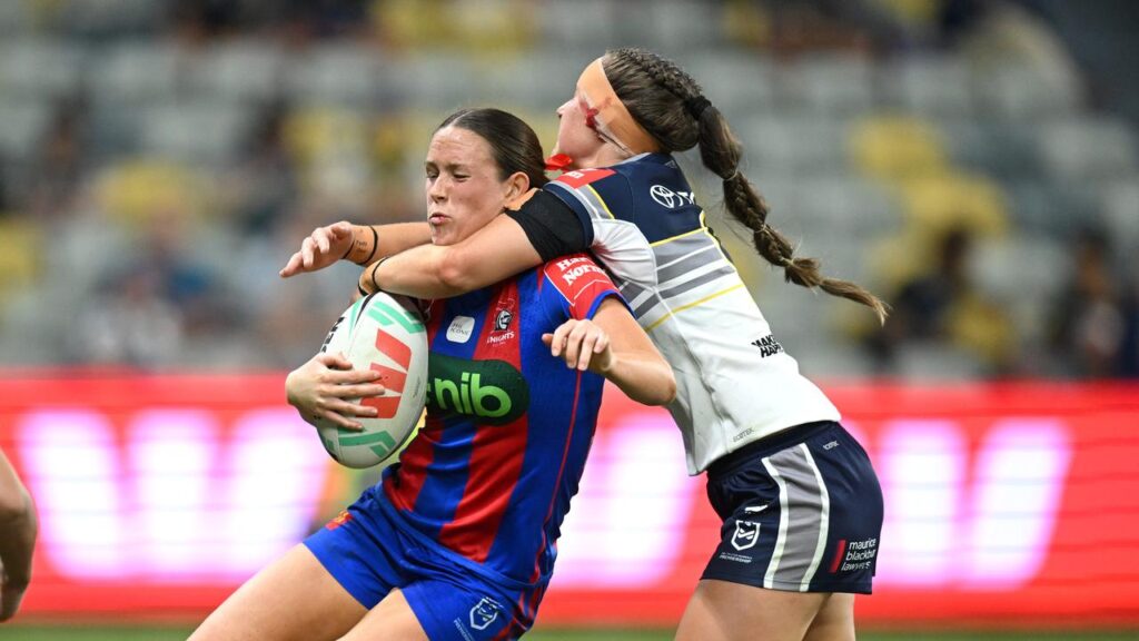 Young Newcastle fullback Lucy Spain is making quite an impression in her rookie NRLW season.
