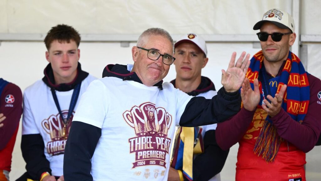 Chris Fagan is mulling whether to quit as Brisbane coach after winning a third premiership.
