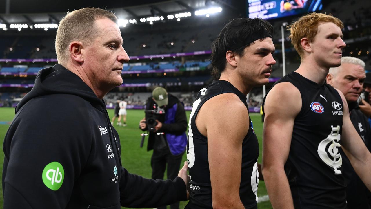 (L-R) Michael Voss and Elijah Hollands.
