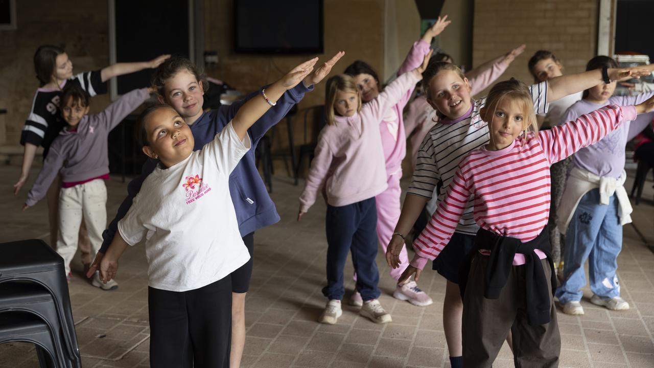 Children in dance workshop