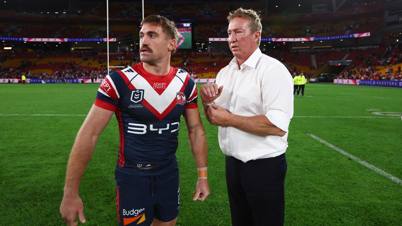 Roosters coach Trent Robinson caught up with Connor Watson