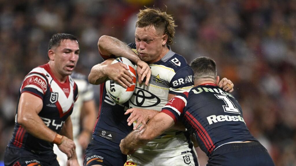 North Queensland’s Reuben Cotter is free to play in the finals after having a charge downgraded.
