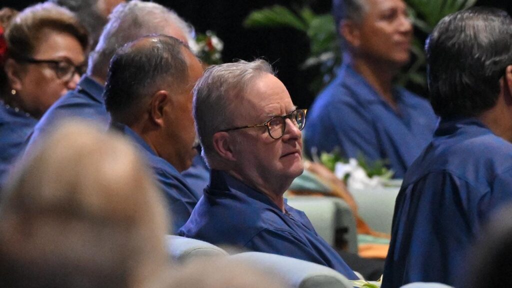 Anthony Albanese announced a $15m investment in high-performance sport at the Pacific Islands Forum.
