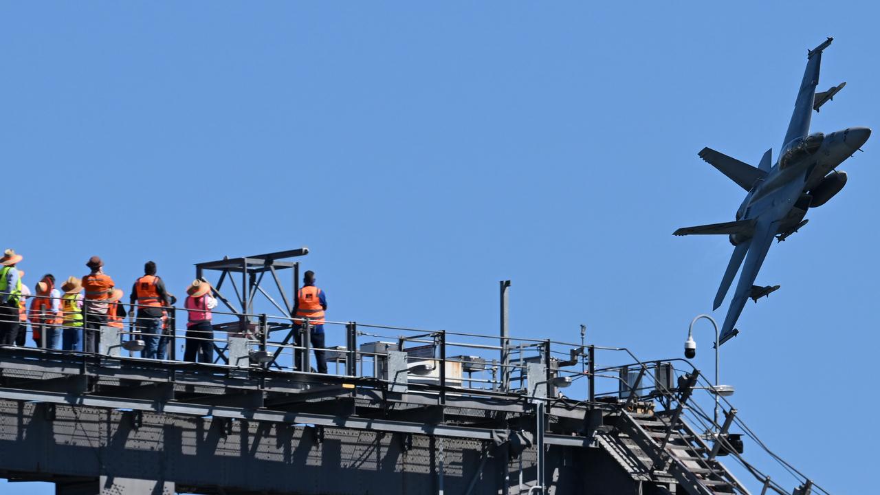 A military flyover