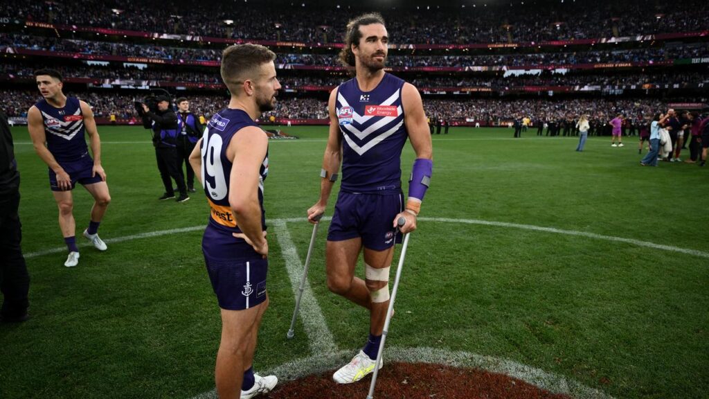 Sam Switkowski, on his farewell, and Alex Pearce reflecting on their grand-final near-miss.
