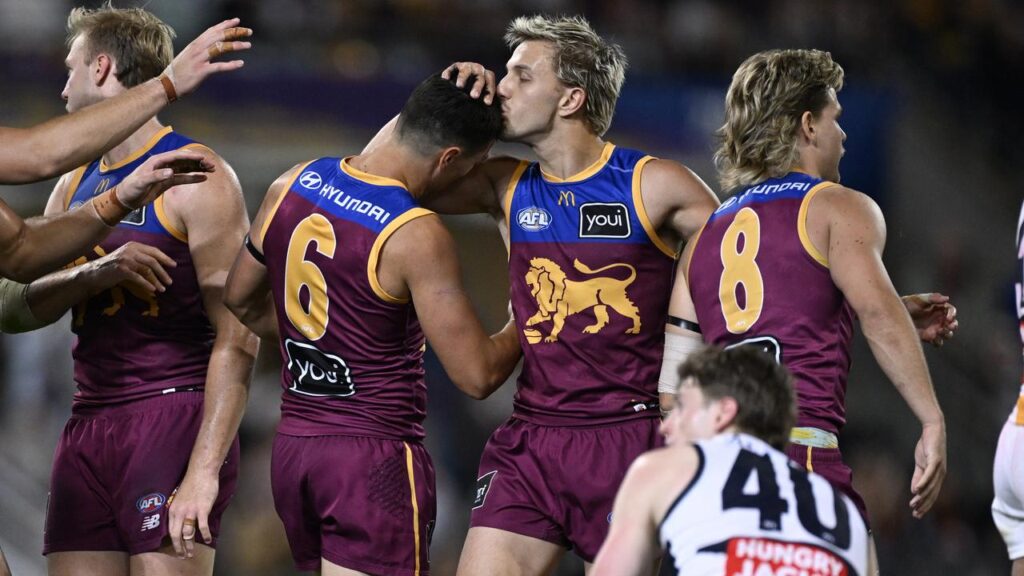 Brisbane are back on track to defend their AFL premiership after comfortably taking down the Crows.
