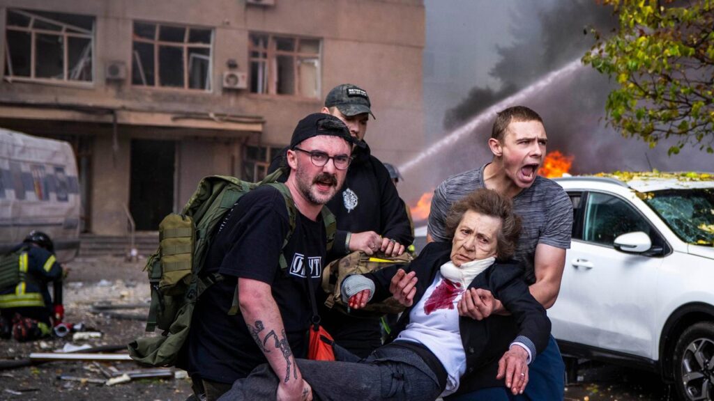 Russia has bombed ‌homes and a school in Sumy, killing two people ‌and injuring six.

